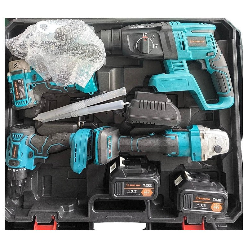 HS-4SLD - SET DE HERRAMIENTAS ELÉCTRICAS RECARGABLES (2/1)