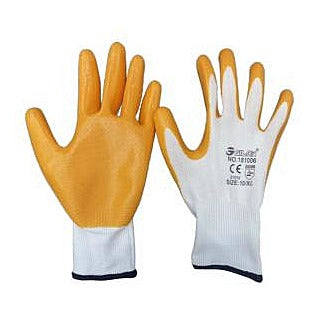HS-THG6 - GUANTES DE NYLON CON RECUBRIMIENTO NARANJA (600/1)