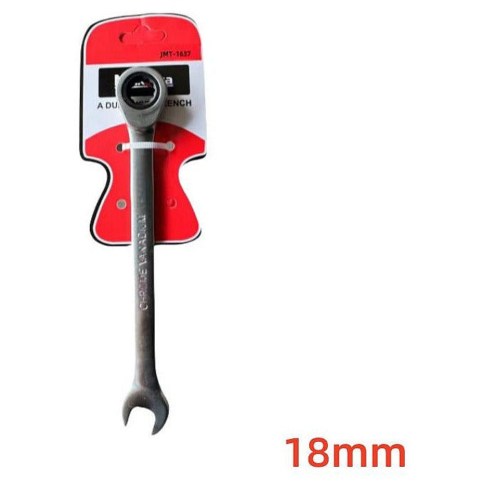 JMT-1637 - LLAVE COMBINADA DE TRINQUETE 18 MM (100/1)