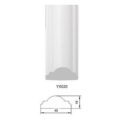 BM-PS8 - PS LÍNEA BLANCA YX020 NUEVO MATERIAL 40*18MM*250C (50/1)