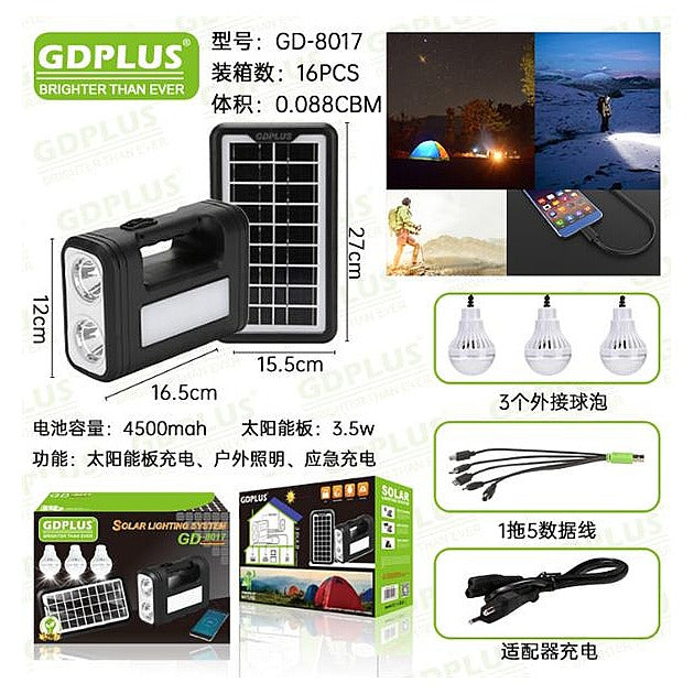 HNE-001 - SISTEMA DE ILUMINACIÓN SOLAR PORTÁTIL (16/1)