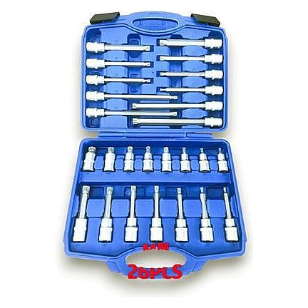 HS-GJT105 - JUEGO DE DADOS Y EXTENSIONES 26 PIEZAS (5/1)