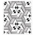 HS-LJW19 - PAPEL TAPIZ GEOMÉTRICO BLANCO Y NEGRO (20/1)
