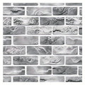 HS-LJW22 - PAPEL TAPIZ EFECTO LADRILLO GRIS (20/1)