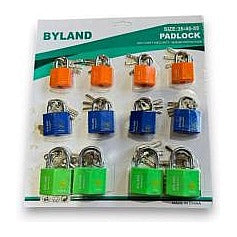 HS-ZL012 - SET DE CANDADOS BICOLORES 12 PIEZAS (20/1)