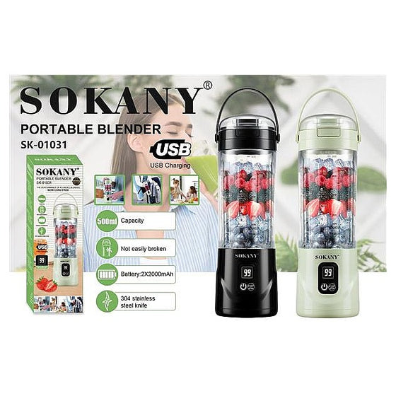 SK-01031 - LICUADORA PORTÁTIL RECARGABLE 500ML (24/1)