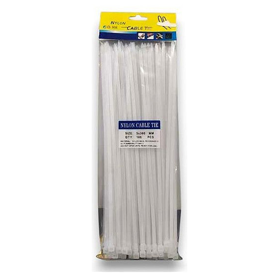 HX-538A - CINTAS DE NYLON 5X350 MM BLANCAS (100/1)
