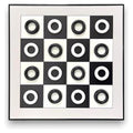 GY32343 - CUADRO DECORATIVO AJEDREZ BLANCO Y NEGRO (20/1)