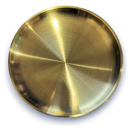 SS-P8 - PLATO DE ACERO DORADO 17 CM (200/1)