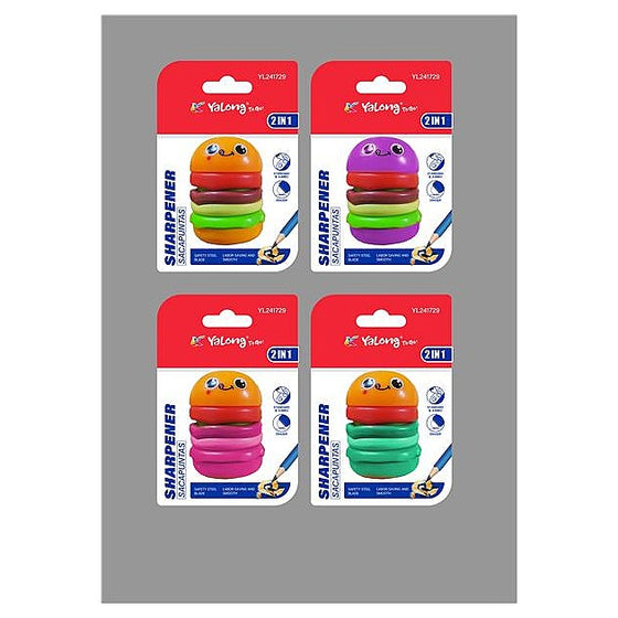YL241729 - SACAPUNTAS DOBLE CON DISEÑO DE HAMBURGUESA (288/1)