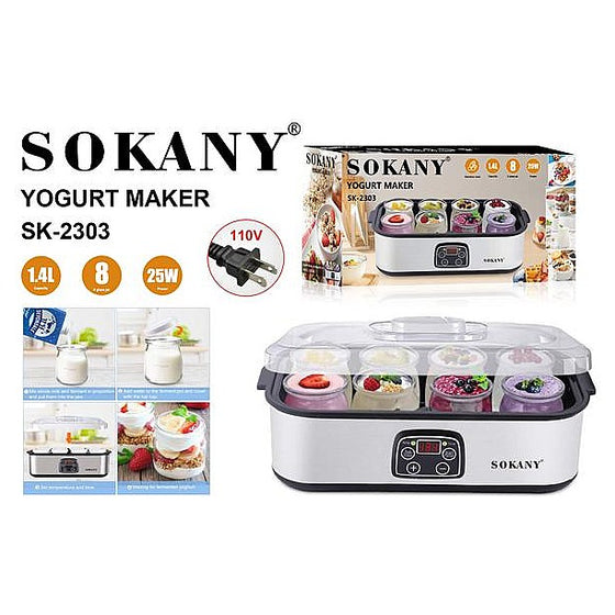 SK-2303 - MÁQUINA PARA HACER YOGURT 1.4L 25W (4/1)