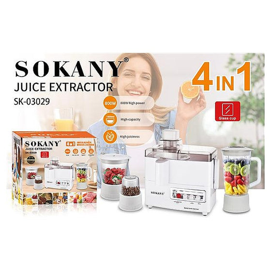 SK-03029 - EXTRACTOR DE JUGOS 4 EN 1 SOKANY (4/1)