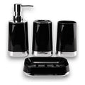 JJ53893 - SET DE ACCESORIOS DE BAÑO NEGRO (24/1)