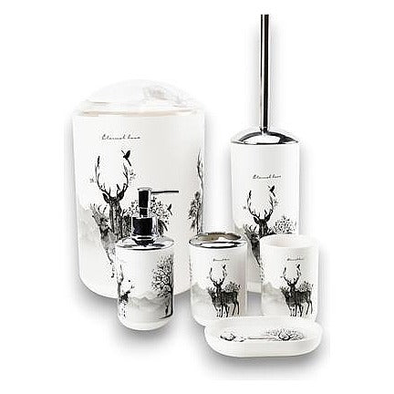 JJ53901 - SET DE BAÑO CON DISEÑO DE CIERVOS (12/1)