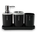 JJ53888 - SET DE ACCESORIOS DE BAÑO NEGRO (36/1)