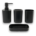 JJ53886 - SET DE BAÑO NEGRO DE PLÁSTICO (24/1)