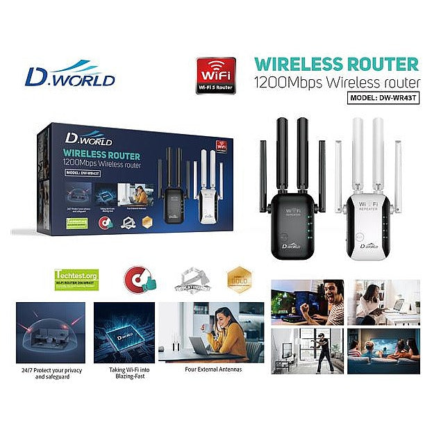 DW-WR43T - ROUTER INALÁMBRICO DE 1200MBPS (50/1)