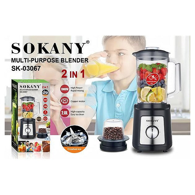 SK-03067 - LICUADORA 1000W 2 EN 1 (6/1)