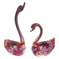 JJ55128 - FIGURAS DECORATIVAS DE CISNES EN VIDRIO (72/1)