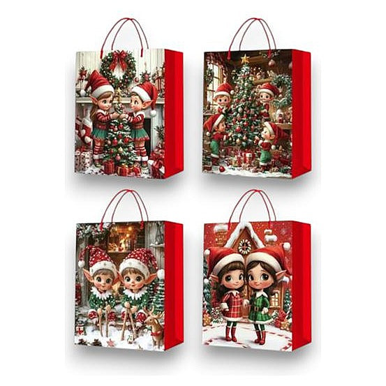 GY35111 - BOLSA DE REGALO NAVIDEÑA 31*40*12CM (360/1)