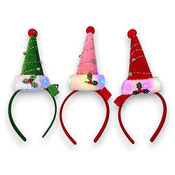 GY34407 - DIADEMA CON SOMBRERO NAVIDEÑO ILUMINADO (540/1)