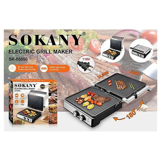 SK-08050 - PARRILLA ELÉCTRICA 2000W 29*24.6CM (4/1)