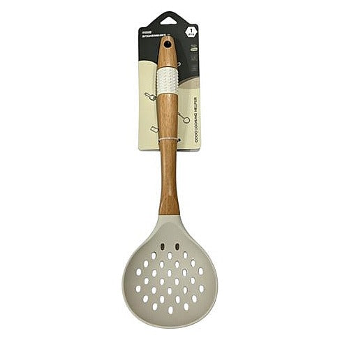 CF83087 - CUCHARA RANURADA CON MANGO DE MADERA (144/1)