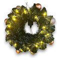 GY34395 - CORONA DE NAVIDAD CON LUCES LED 35CM (12/1)