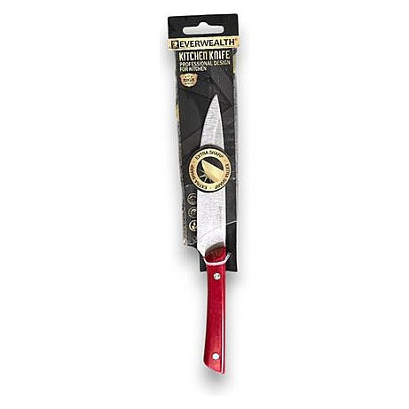 A-K31 - CUCHILLO DE COCINA CON MANGO ROJO (288/1)