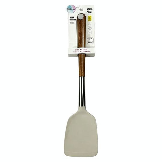 CF83080 - ESPÁTULA DE SILICONA CON MANGO DE MADERA (144/1)