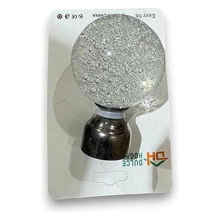 JJ54394 - PERILLA DE PUERTA CRISTAL CON BURBUJAS (100/1)