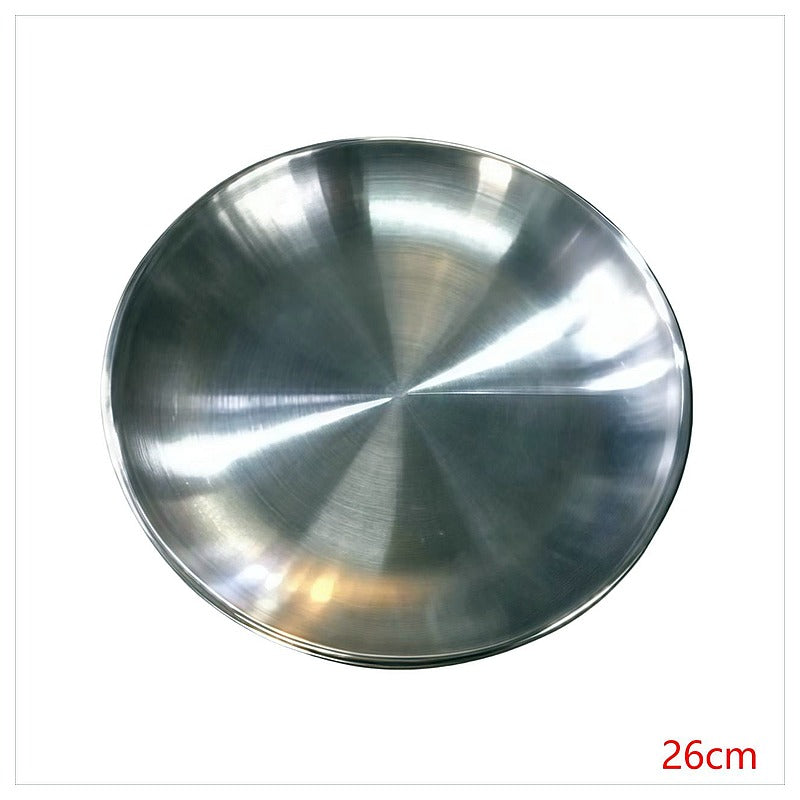 HC026 - PLATO DE ACERO INOXIDABLE 26 CM (100/1)