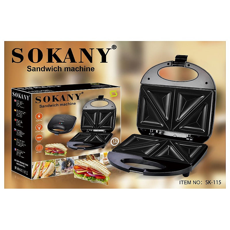 SK-115 - SANDWICHERA ELÉCTRICA NEGRA (10/1)