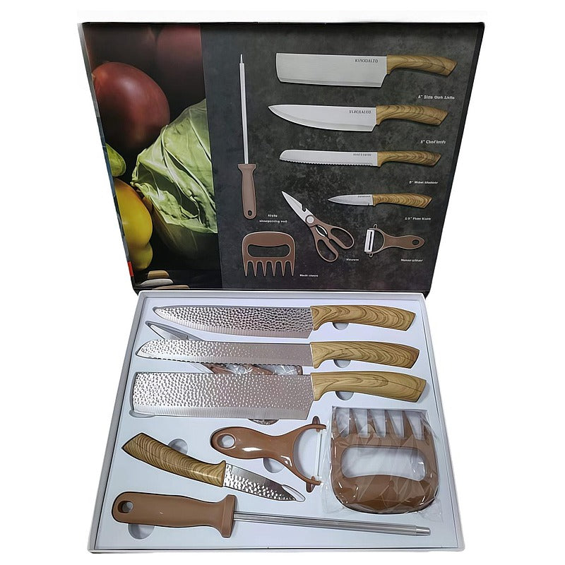 A-KKS-8 - SET DE CUCHILLOS Y UTENSILIOS DE COCINA (20/1)