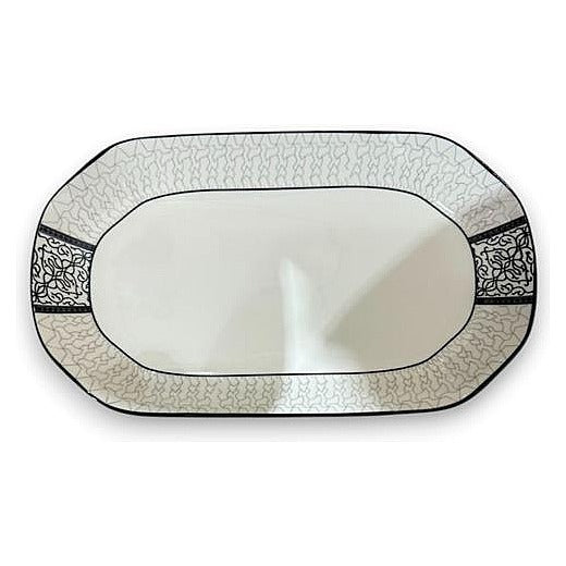 NH-CT-20 - FUENTE DE CERÁMICA RECTANGULAR DECORADA (33/1)