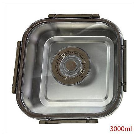 KT-ST27 - CONTENEDOR HERMÉTICO DE ACERO INOXIDABLE 3000ML (50/1)