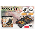 SK-08103 - PARRILLA ELÉCTRICA ANTIADHERENTE 1100W (4/1)