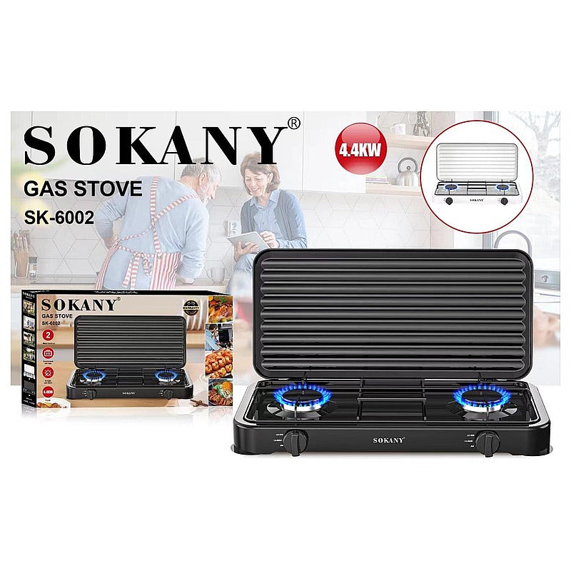 SK-6002 - PARRILLA DE GAS 2 QUEMADORES (8/1)