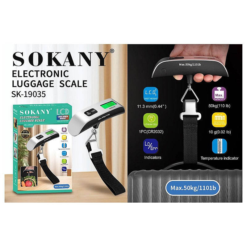 SK-19035 - BALANZA ELECTRÓNICA PARA EQUIPAJE (100/1)