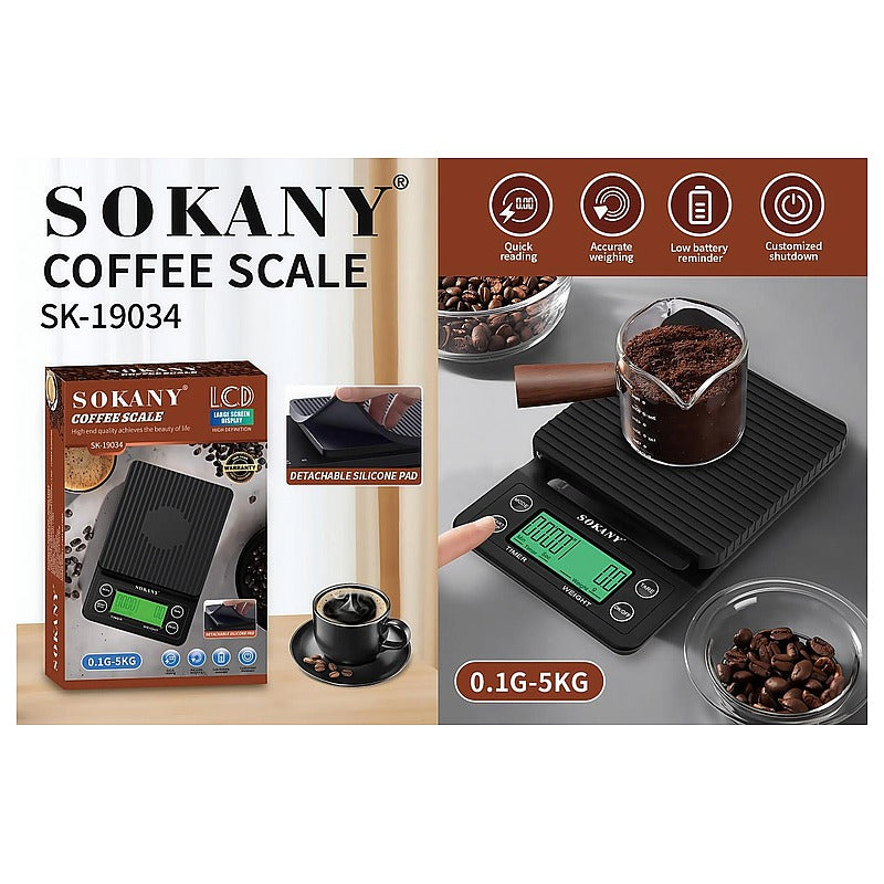 SK- 19034 - BALANZA DIGITAL PARA CAFÉ 0.1G-5KG (40/1)