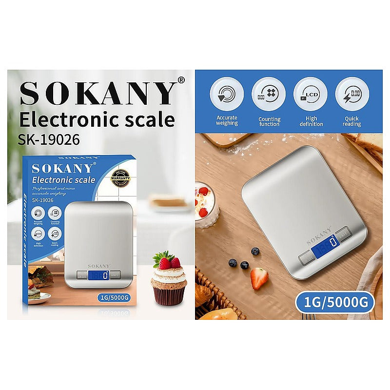 SK- 19026 - BÁSCULA ELECTRÓNICA DE COCINA (24/1)