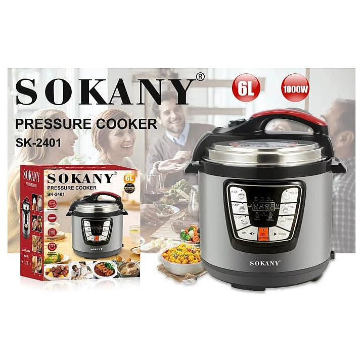 SK-2401 - OLLA DE PRESIÓN ELÉCTRICA 6L 1000W (2/1)