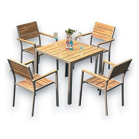HF-MTC4 - CONJUNTO MESA Y SILLAS 80 MESA CUADRADA + SILLA (1/1)