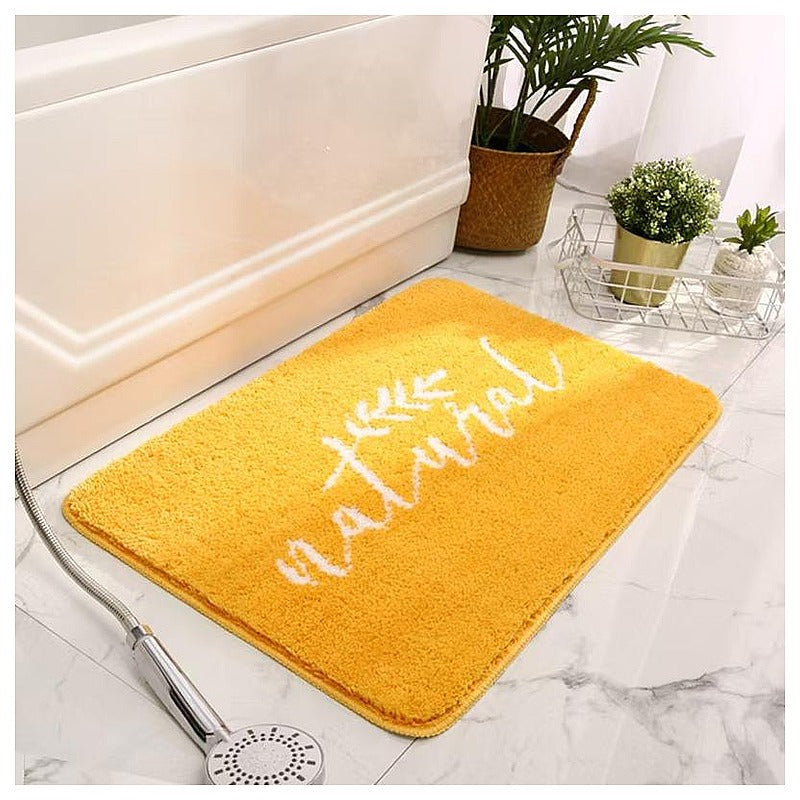 HG-QSM6 - TAPETE DE BAÑO AMARILLO CON DISEÑO (50/1)