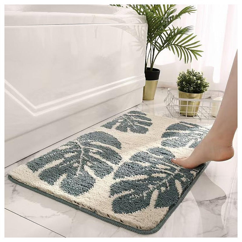 HG-QSM8 - ALFOMBRA DE BAÑO CON HOJAS (50/1)