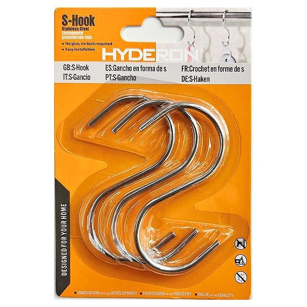 HGM078 - GANCHOS EN FORMA DE S DE ACERO INOXIDABLE (288/1)