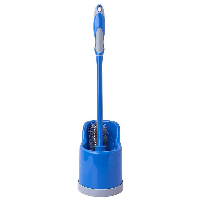 HGK059 - ESCOBILLA PARA BAÑO CON SOPORTE AZUL (48/1)