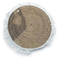 TC- GW010 - TAPETE REDONDO DE FIBRA NATURAL 120CM (10/1)