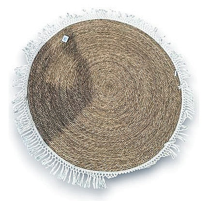 TC- GW010 - TAPETE REDONDO DE FIBRA NATURAL 120CM (10/1)