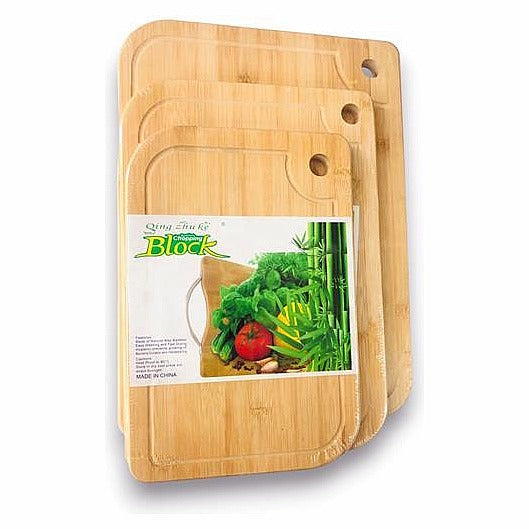 HG-QZ005 - TABLA DE CORTAR DE BAMBÚ 28*38 CM (20/1)